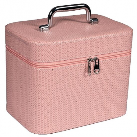 Import - Geanta depozitare cosmetice Plait Pink M, Top Choice 99175
