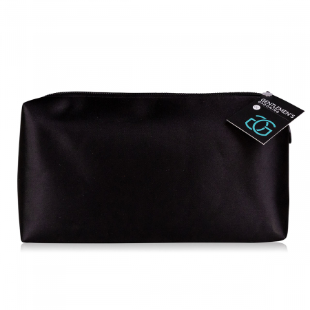 CADOURI - Set cadou barbati, gentuta transport, Fabric wash bag GENTLEMEN'S GROOMING, 20 * 5.5 * 11cm, col. black/white/mint, PU 6/24, set cadou craciun