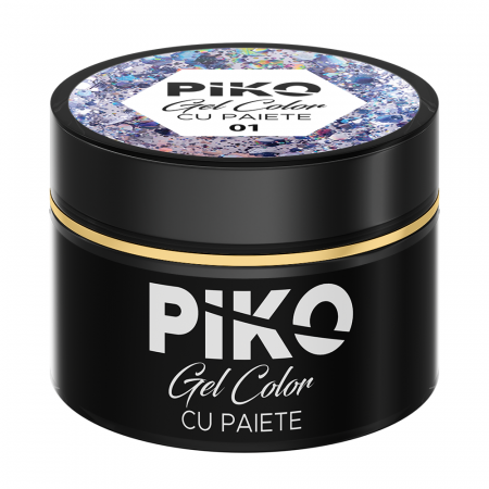 Gel color cu paiete Piko, 5g, 01 [1]