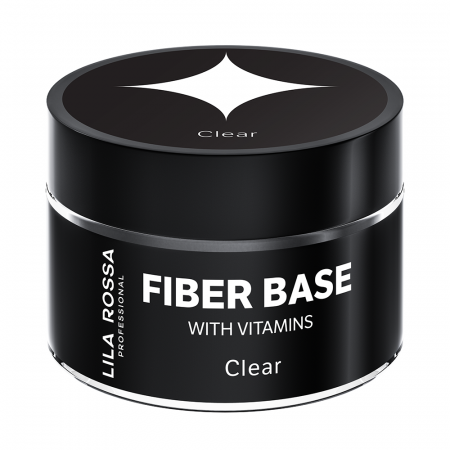 Gel de constructie Lila Rossa Fiber Builder Base cu Vitamine Clear 15 g [1]