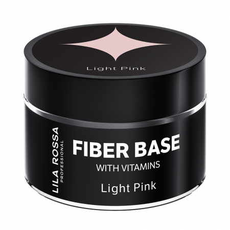 Gel de constructie Lila Rossa Fiber Builder Base cu Vitamine Light Pink 15 g [1]