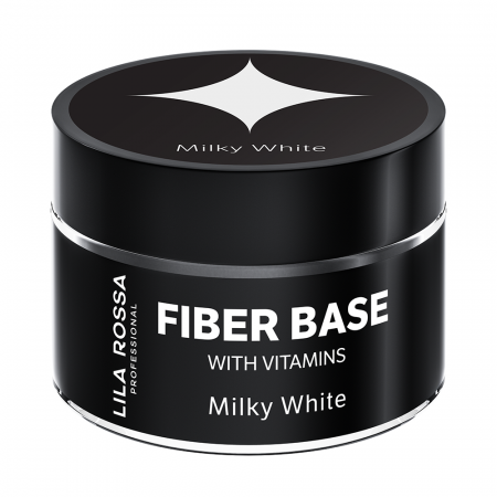 Gel de constructie Lila Rossa Fiber Builder Base cu Vitamine Milky White 15 g [1]