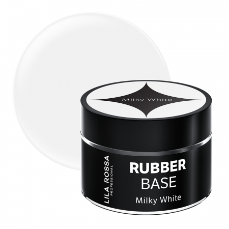 Gel de constructie Lila Rossa Rubber Base Milky White 15 g [0]
