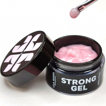 UNGHII - Gel de Constructie Lila Rossa Extra Strong Gel Milky Pink 15 g
