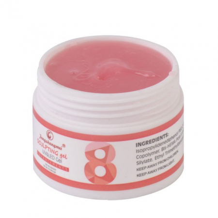 Unghii tehnice - Gel de constructie UV LED, FSM, 50g, 08