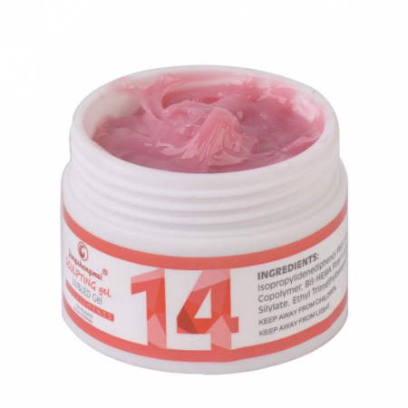 Unghii tehnice - Gel de constructie UV LED, FSM, 50g, 14