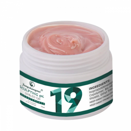 Unghii tehnice - gel de contructie uv-led, FSM, 15ml, NO.19