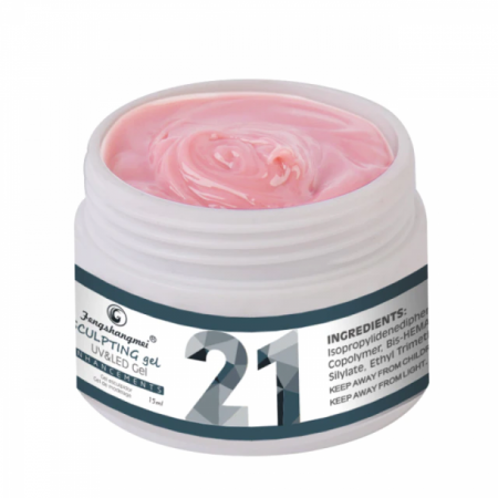 Unghii tehnice - gel de contructie uv-led, FSM, 15ml, NO.21