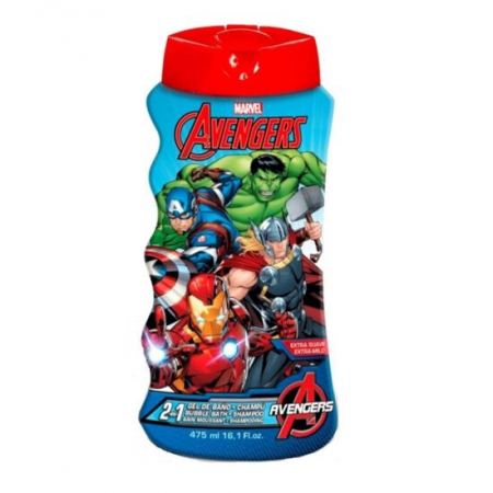 Corp - Gel de dus si sampon 2 in 1, Avengers, Baieti, 475 ml