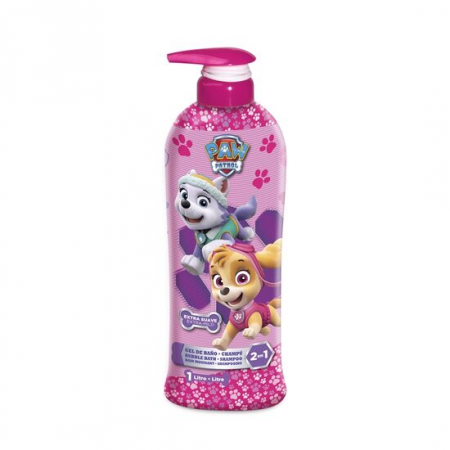 Corp - Gel de dus si sampon 2 in 1, Patrula Catelusilor, Fetite, Fara lacrimi, 1000 ml