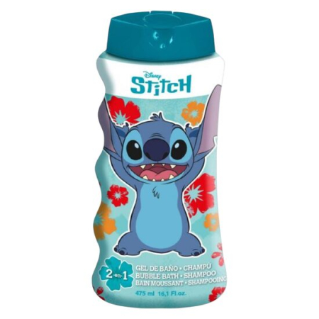 Import - Gel de dus si sampon 2 in 1, Stitch, Copii, 475 ml