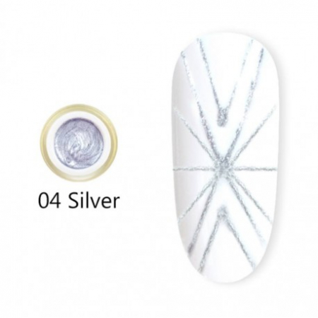 UNGHII - Gel Spider Canni 04 Silver 8 ml