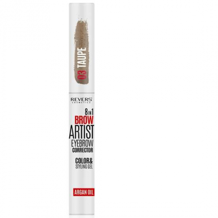 MACHIAJ - Gel styling corector sprancene 8 in 1 Brow Artist Revers 03, taupe, 7 ml