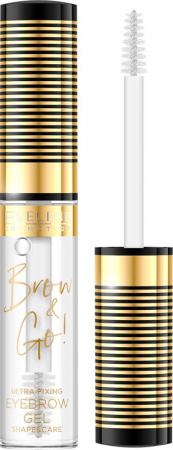 Gel sprancene - Gel transparent fixare si ingrijire sprancene Brow&Go, Eveline Cosmetics, 6 ml
