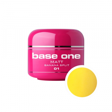 UNGHII - Gel UV color Base One, Matt, banana split 01, 5 g