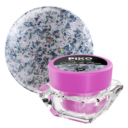 UNGHII - Gel UV color Piko, Coada de paun, 5g, 09