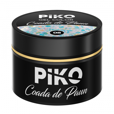 Gel UV color Piko, Coada de paun, 5g, model 08 [1]