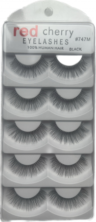 Extensii gene banda - Gene false banda Red Cherry, 5 perechi, 100% par natural