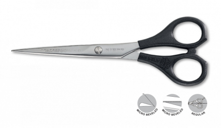 Ustensile frizerie si coafor - Kiepe Professional Foarfeca profesionala de tuns dreapta 5.5 inci 2117 cu manere din plastic