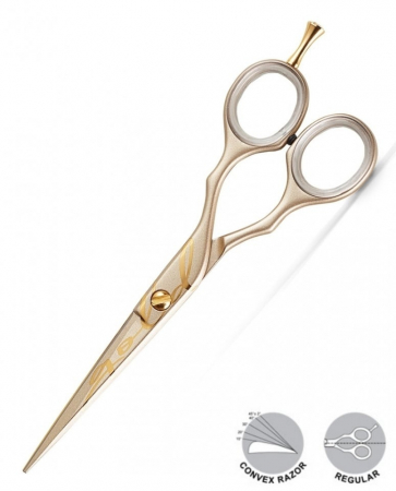 Kiepe Professional Foarfeca profesionala de tuns dreapta 6 inci 2451 Gold [1]