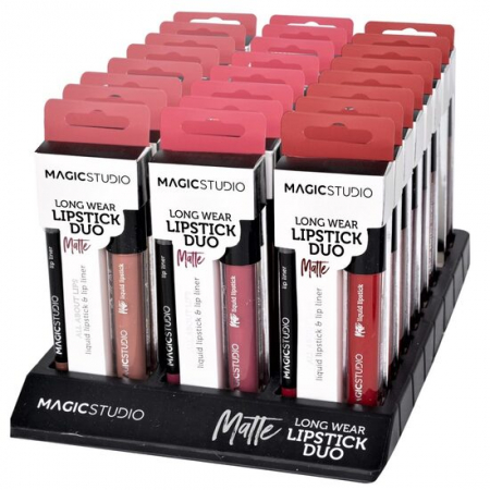 Fara Categorie - Kit 24 Seturi Perfect Lips (un ruj lichid mat si un creion contur, asortate), Magic Studio