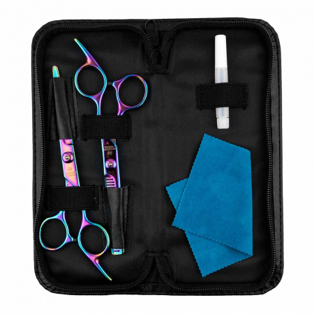 SALOANE - Kit foarfece profesionale tuns-filat Oranjollie Chameleon