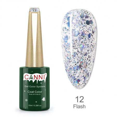 Kit oja semipermanenta Canni, colectie de Craciun, 17 culori, 1 gypsum gel, Catalog culori [3]