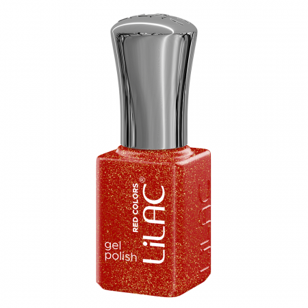 Kit oja semipermanenta Lilac, 14 oje, 10 Red Colors + Top Coat + Base Coat + Nail Prep + Ultrabond, Lampa 36 W, pila unghii si buffer [11]