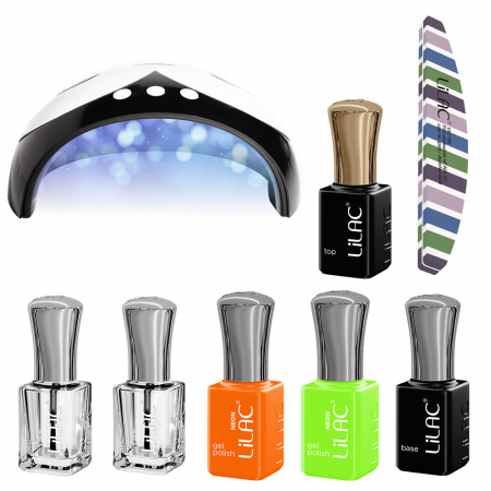 CADOURI - Kit oja semipermanenta Lilac Neon 6 oje #1