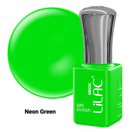 Kit oja semipermanenta Lilac, Neon colors, 12 oje: 10 culori, base coat si top coat [10]