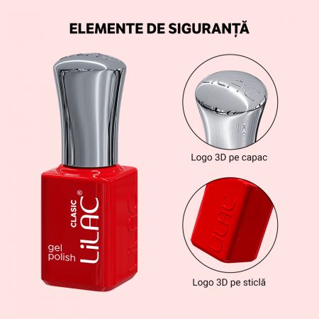 Kit oja semipermanenta Lilac, Red colors, 12 oje: 10 culori, base coat si top coat [4]
