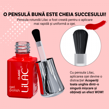 Kit oja semipermanenta Magic, Lilac, 12 oje, 10 culori Basic si Pastel, base coat si top coat [3]