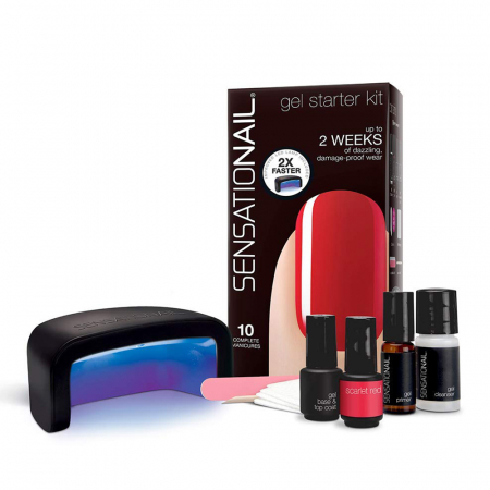 CADOURI - Kit oja semipermanenta Sensationail Starter Kit - Scarlet Red