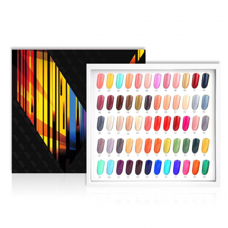 Kit oja semipermanenta VIP 2 Venalisa, 60 culori, Primer, Top Coat Mat, Top Coat, Base Coat, Tempered No-Wipe Top Coat, Catalog culori [2]