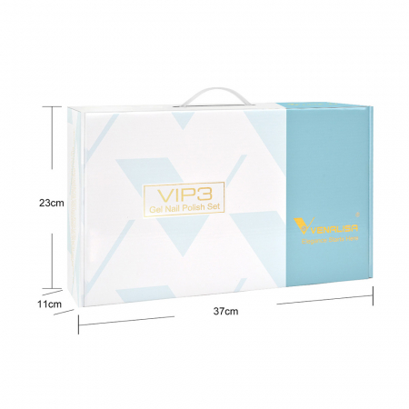 Kit oja semipermanenta VIP 3 Venalisa, 60 culori, Primer, Top Coat Mat, Top Coat, Base Coat, Tempered No-Wipe Top Coat, Catalog culori [4]