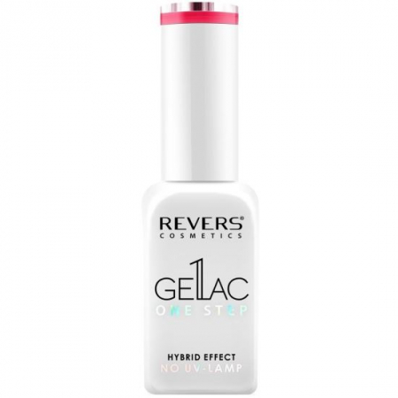 Lac de unghii Gellac 1 Step, Hybrid Effect, Non UV, Revers, 52 Rosu Neon, 10 ml [0]