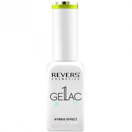UNGHII - Lac de unghii Gellac 1 Step, Hybrid Effect, Non UV, Revers, 56 Galben Neon, 10 ml