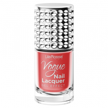 UNGHII - Lac de unghii, Lila Rossa, Vogue, gel effect, 10 ml, Deep Coral