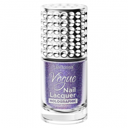 UNGHII - Lac de unghii, Lila Rossa, Vogue, Holographic, 10 ml, Aubrette