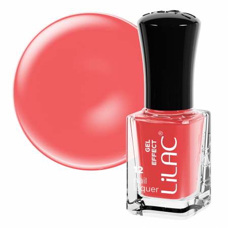 UNGHII - Lac de unghii Lilac, Gel Effect, 6 g, Deep Coral