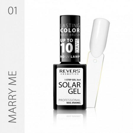 Oja clasica - Lac de unghii Solar Gel 3 in 1 Revers 01 Marry Me 12 ml