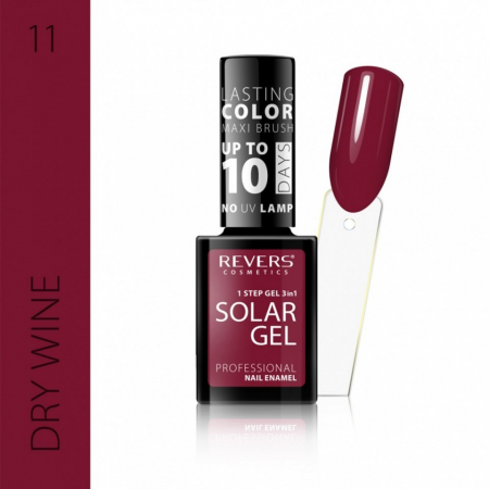 Oja clasica - Lac de unghii Solar Gel 3 in 1 Revers 11 Dry Wine 12 ml