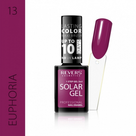 Oja clasica - Lac de unghii Solar Gel 3 in 1 Revers 13 Euphoria 12 ml