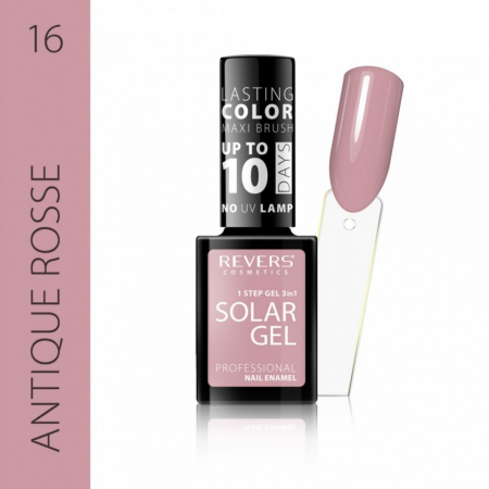 Oja clasica - Lac de unghii Solar Gel 3 in 1 Revers 16 Antique Rosse 12 ml