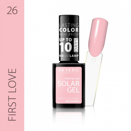 Oja clasica - Lac de unghii Solar Gel 3 in 1 Revers 26 First Love 12 ml