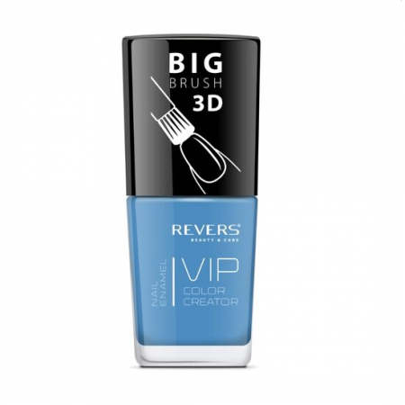 Import - Lac de unghii Vip, 3D, Revers, albastru, Lucios, 12 ml, Nr 073