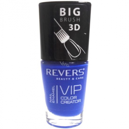 Import - Lac de unghii Vip, 3D, Revers, albastru, Lucios, 12 ml, Nr 086