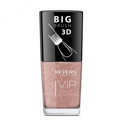 Import - Lac de unghii Vip, 3D, Revers, bej, 12 ml, Nr 055 - bej nude, sidefat
