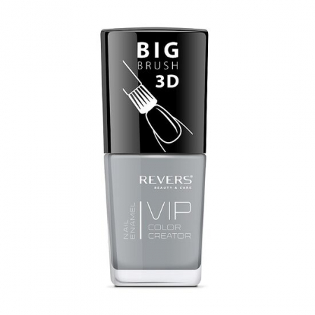 Import - Lac de unghii Vip, 3D, Revers, gri, Lucios, 12 ml, Nr 101 - gri