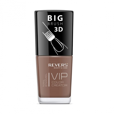 UNGHII - Lac de unghii Vip, 3D, Revers, maro, 12 ml, Nr 028 - deschis, Lucios
